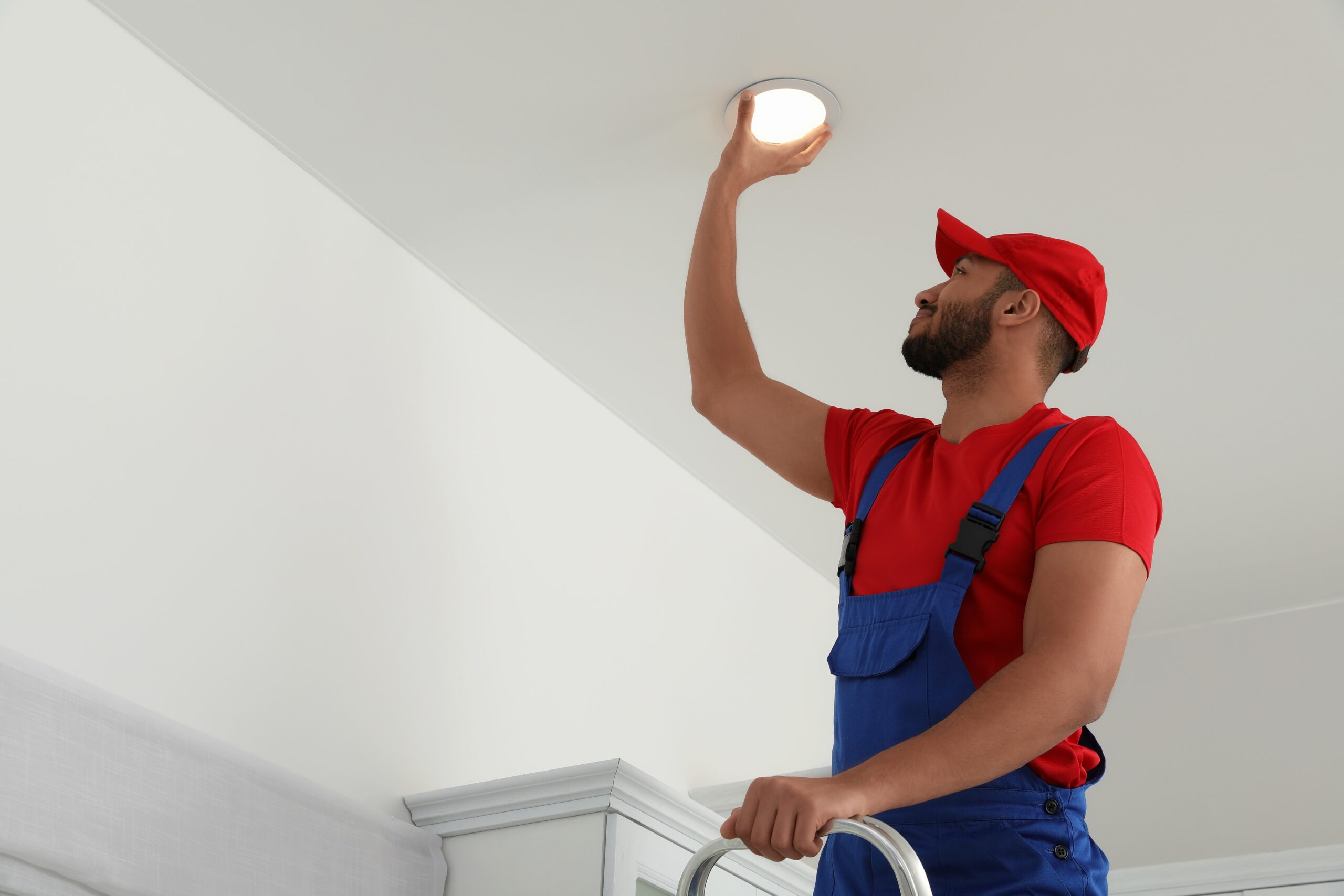 flickering lights requires electrician to repair light fixture